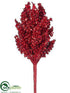 Silk Plants Direct Sequin Pick - Red - Pack of 12