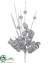 Silk Plants Direct Ball Pick - Silver - Pack of 24