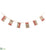 Line Pouch Garland With Bell - Beige - Pack of 6