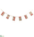 Silk Plants Direct Line Pouch Garland With Bell - Beige - Pack of 6