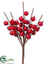 Silk Plants Direct Berry Pick - Red Shiny - Pack of 48