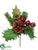 Rose Hip, Pine Cone, Pine Pick - Brown Red - Pack of 24