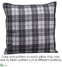Silk Plants Direct Plaid Pillow - Gray - Pack of 2