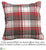 Plaid Pillow - Red White - Pack of 4