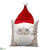 Pompon Santa Pillow - Red White - Pack of 2