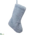 Silk Plants Direct Fur Mini Stocking - Blue Gray - Pack of 6