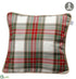 Silk Plants Direct Plaid Pillow - Green Red - Pack of 2