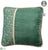 Velvet, Lace Pillow - Green Beige - Pack of 2