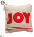 Silk Plants Direct Joy Pillow With Bell - Beige Red - Pack of 2