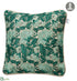 Silk Plants Direct Lace Linen Pillow - Green Beige - Pack of 2