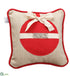 Silk Plants Direct Peace Pillow - Red Beige - Pack of 2