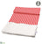 Stripe, Fur Table Runner - Red White - Pack of 6