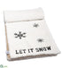 Silk Plants Direct Let It Snow Snowflake Table Runner - White Beige - Pack of 4