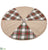 Merry Christmas Plaid Tree Skirt - Green Red - Pack of 2