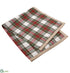 Silk Plants Direct Plaid Throw - Green Red - Pack of 2