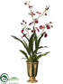 Silk Plants Direct Oncidium Orchid Plant - Red - Pack of 2