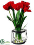 Silk Plants Direct Tulip - Red - Pack of 4