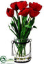 Silk Plants Direct Tulip - Red - Pack of 4