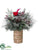 Holiday Arrangement - Green - Pack of 4