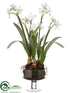 Silk Plants Direct Narcissus - White - Pack of 2