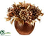Silk Plants Direct Pine Cone, Berry - Gold Brown - Pack of 6