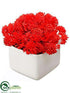 Silk Plants Direct Sedum - Red - Pack of 6