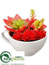 Silk Plants Direct Succulent Garden - Red - Pack of 12