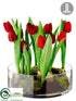 Silk Plants Direct Tulip - Red - Pack of 1