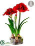 Silk Plants Direct Amaryllis - Red - Pack of 1