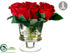 Silk Plants Direct Velvet Rose - Red - Pack of 2