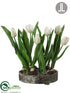 Silk Plants Direct Tulip - White - Pack of 1