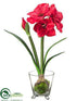 Silk Plants Direct Amaryllis - Red - Pack of 2