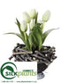 Silk Plants Direct Tulip - White - Pack of 2