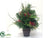 Tree - Green Red - Pack of 4