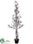 Twig Tree - Brown Whitewashed - Pack of 2