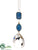 Jewel Drop Ornament - Blue Clear - Pack of 12