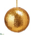 Silk Plants Direct Ball Ornament - Gold - Pack of 6