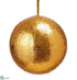 Silk Plants Direct Ball Ornament - Gold - Pack of 2
