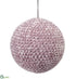 Silk Plants Direct Ball Ornament - Lavender - Pack of 12