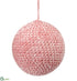 Silk Plants Direct Ball Ornament - Pink - Pack of 12