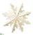 Snowflake Ornament - White - Pack of 12