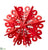 Snowflake Ornament - Red - Pack of 12