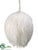 Glitter Snow Ball Ornament - White - Pack of 24