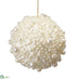 Silk Plants Direct Pearl Ball Ornament - Pearl - Pack of 12