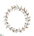 Silk Plants Direct Rhinestone Ring Ornament - White Silver - Pack of 4