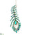 Rhinestone Peacock Ornament - Peacock Gold - Pack of 12