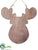Moose Ornament - Gray - Pack of 12