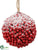 Berry Ball Ornament - Red - Pack of 12