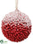 Berry Ball Ornament - Red - Pack of 6