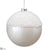 Beaded Ball Ornament - White - Pack of 8